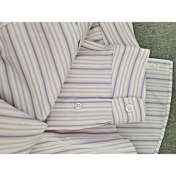 L.L. Bean Women's Wrinkle-Resistant Striped Button Down Shirt Cotton Top Sz 1X - Picture 8 of 8